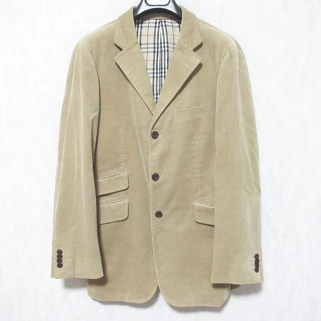 Burberry Black Label Corduroy Tailored Jacket in Black from LuxUness