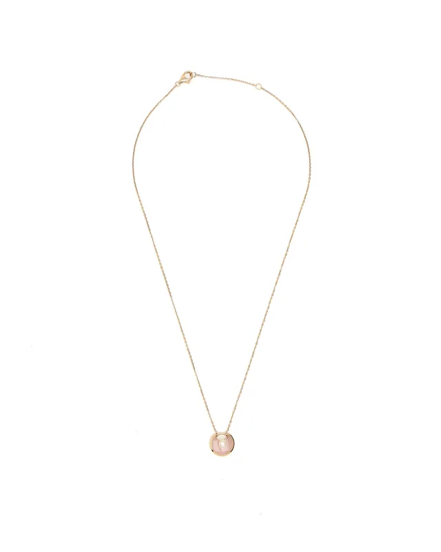 Amulette de Cartier Pink Opal 18Kt Necklace in Pink from A Retro Tale, photo 2 of 2