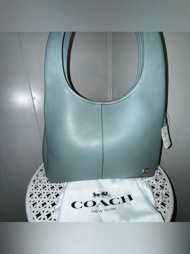 Coach Lana 25 Sage Green Large Shoulder Bag Purse in green|gold Leather from Poshmark
