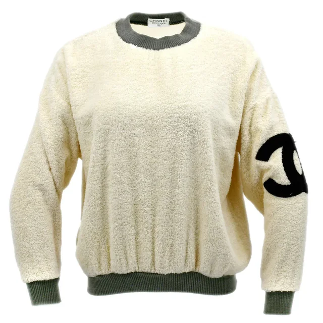 Chanel Cruise 1993 CC terry-cloth sweatshirt from AMORE Vintage Tokyo