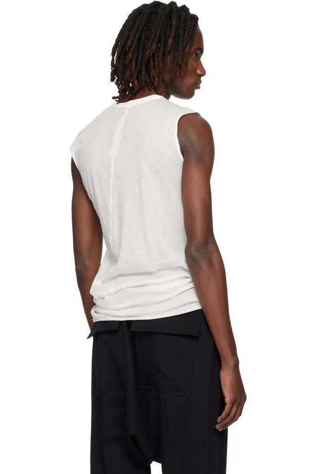 Rick Owens Off-White Temple Basic SL Tank Top, photo 3 of 3 from SSENSE