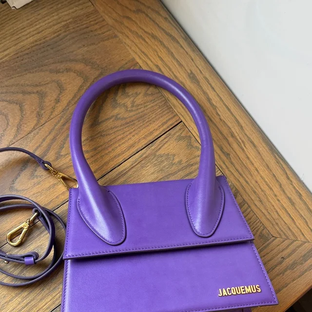 Jacquemus Le Grande Chiquito Purple Leather Top-Handle Bag in purple Leather from Poshmark, photo 7 of 9