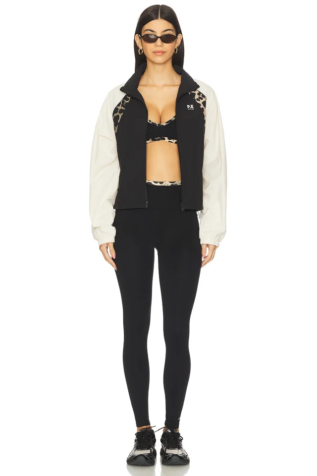 P.E Nation x REVOLVE Paramount Sports Bra in Black & Leopard, photo 4 of 4 from REVOLVE (Canada)