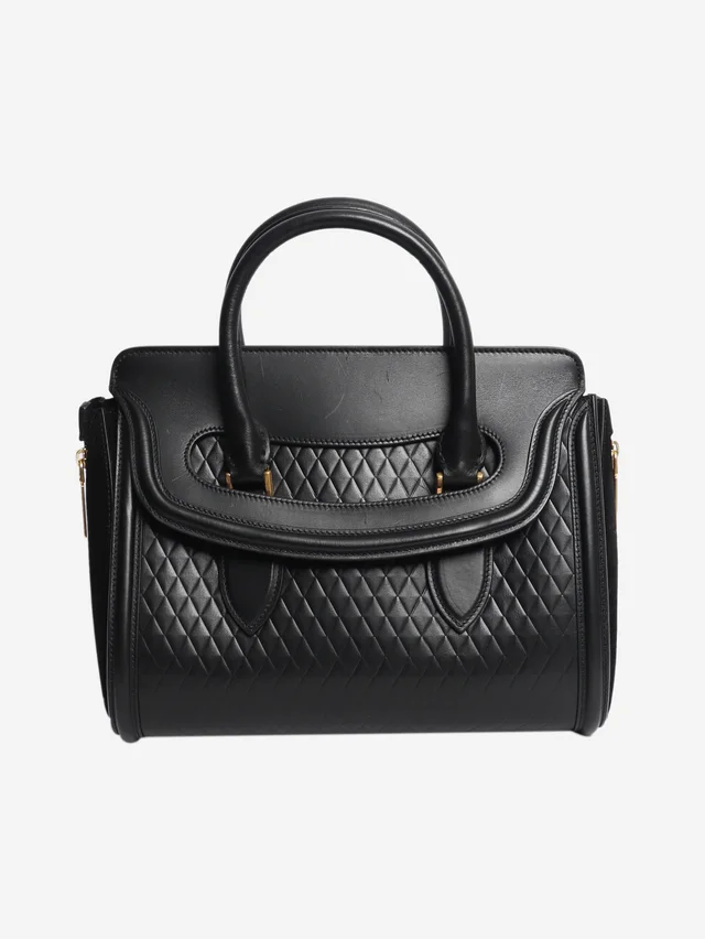 Alexander McQueen Black Heroine bag in Black Leather from Sign of the Times