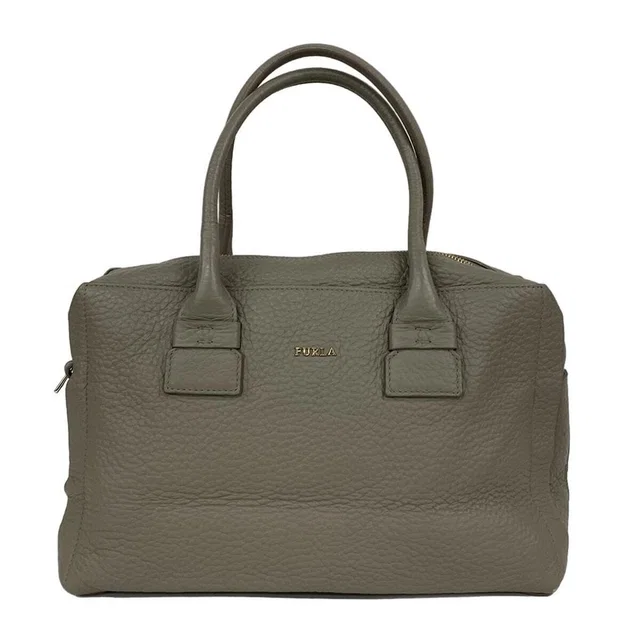 Furla Capriccio Handbag Gray Leather in gray Leather from Poshmark