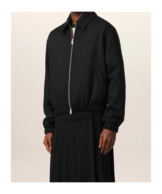 Ami Paris AMI Ami de Coeur Collared Zip-Up Jacket, photo 4 of 6 from SENSER
