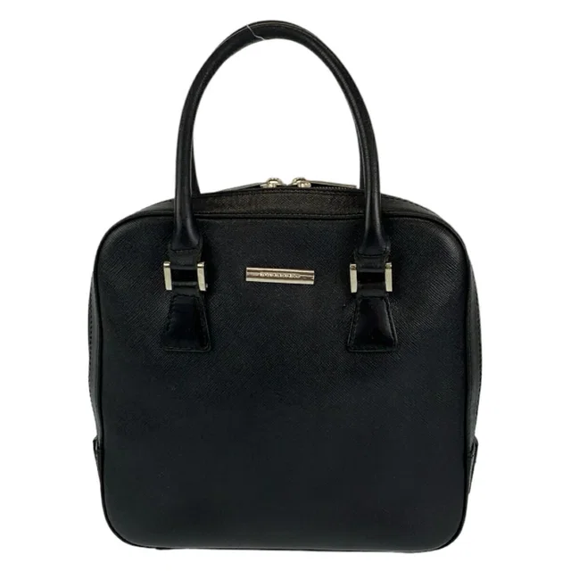 Burberry Medium Check Leather Handbag in Leather from LuxUness