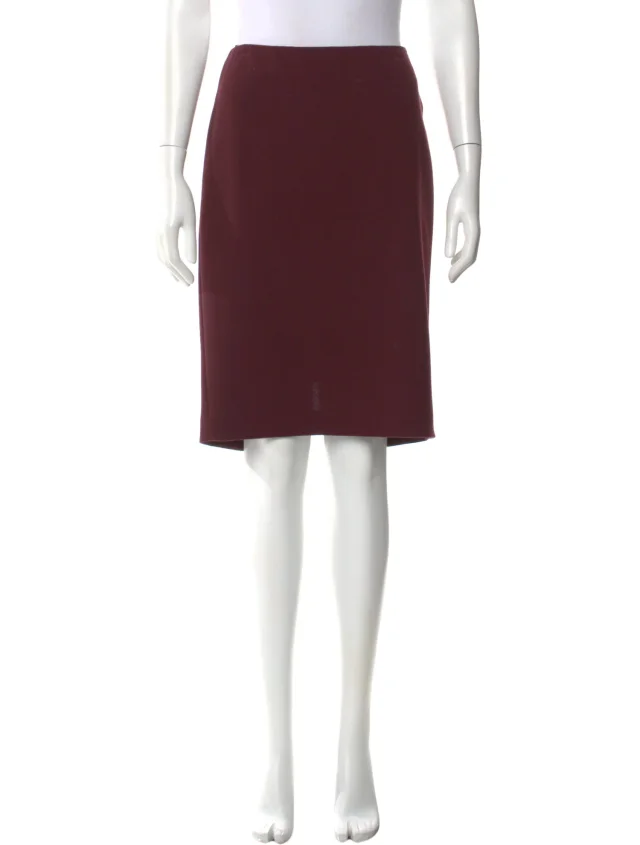Alexander McQueen Wool Knee-Length Skirt in Wool from The RealReal