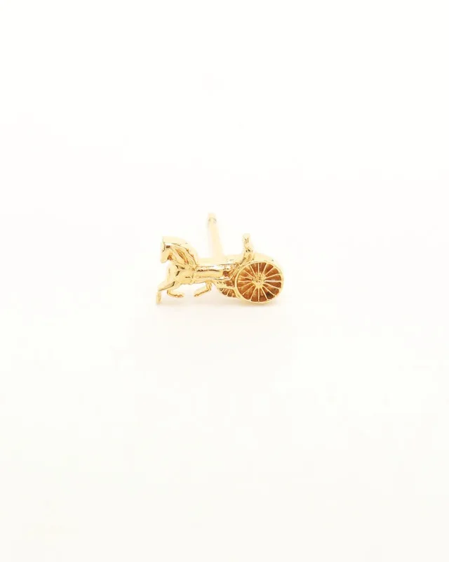 Celine 3-piece set, Horse Carriage, Triomphe and Logo Earrings from A Retro Tale, photo 2 of 5