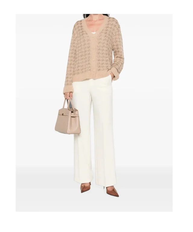 Twinset sequin-embellished houndstooth cardigan, photo 2 of 5 from SENSER