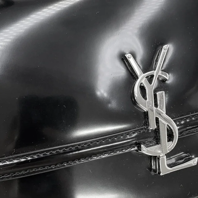 Saint Laurent Solferino Medium Satchel Black711039AAB9H1000 Patent Leather Size Medium in Patent leather from GALLERY RARE, photo 7 of 18