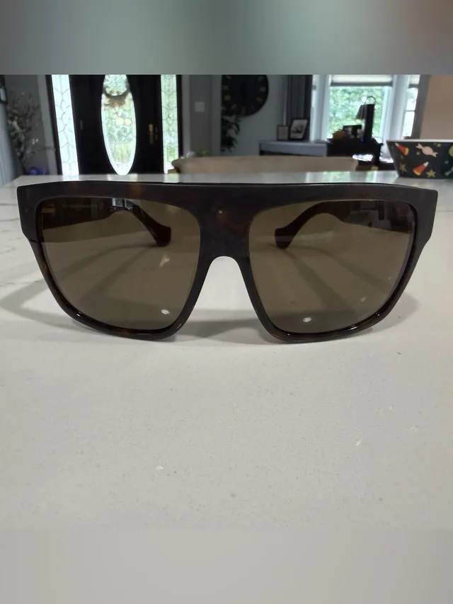 Balenciaga Women’s Shield Sunglasses - Dark Brown Frame With Brown Lenses in red|brown from Poshmark