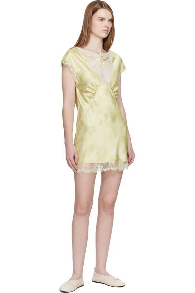 Collina Strada Yellow Waterlily Minidress, photo 4 of 4 from SSENSE