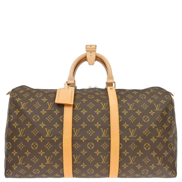 Louis Vuitton Monogram Keepall 50 Duffle Travel Handbag M41426 in Coated canvas from AMORE Vintage Tokyo