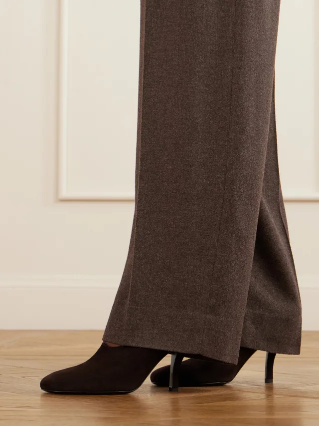 Toteme Contour suede mules brown, photo 5 of 5 from SENSER
