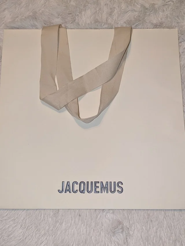 Jacquemus Gift Bag White 16.5" Square Vgc in white from Poshmark