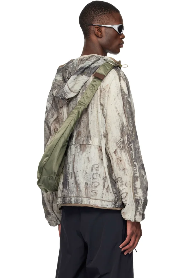 RCOS Taupe Griffith NR.PA Running Jacket, photo 3 of 4 from SSENSE