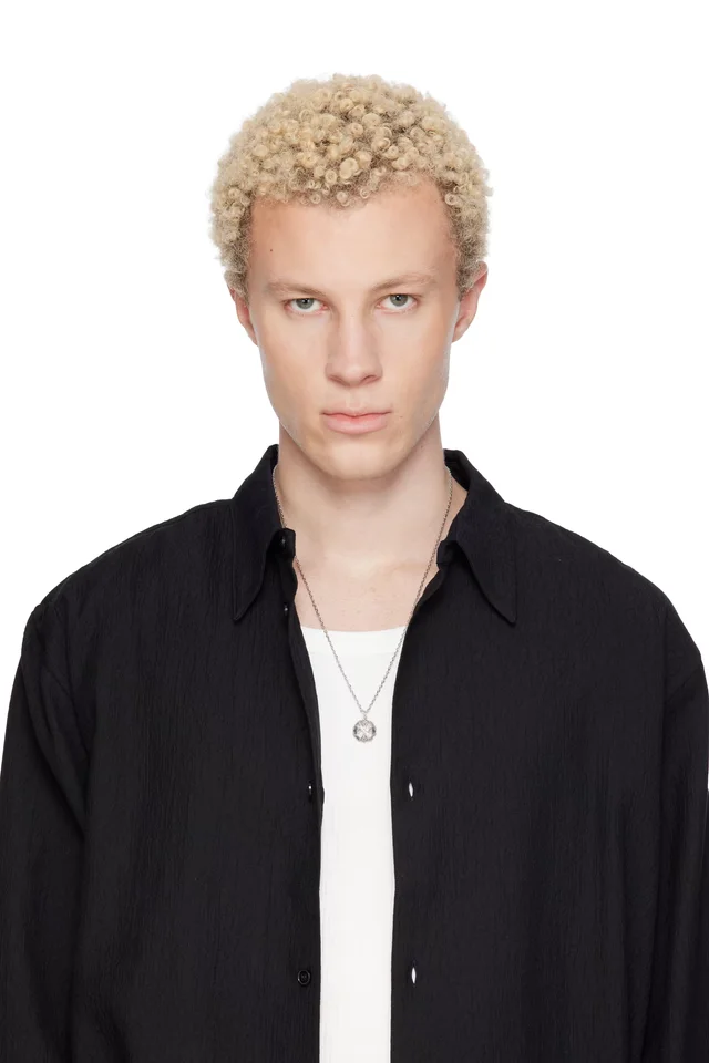Emanuele Bicocchi Logo Scudo Necklace, photo 2 of 2 from SSENSE