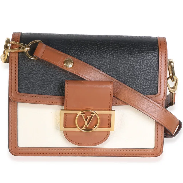 Louis Vuitton Blackberry Snow Taurillon Mini Dauphine in Coated canvas from myGemma