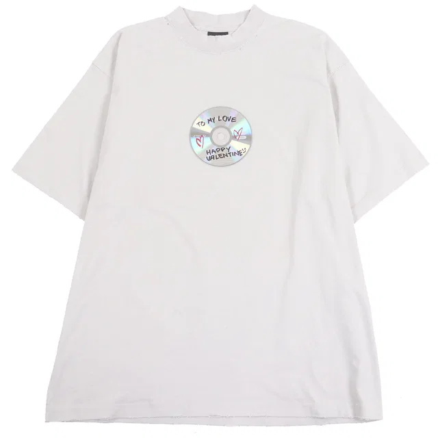 Balenciaga VALENTINE T-Shirt Cotton T-Shirt from LuxUness
