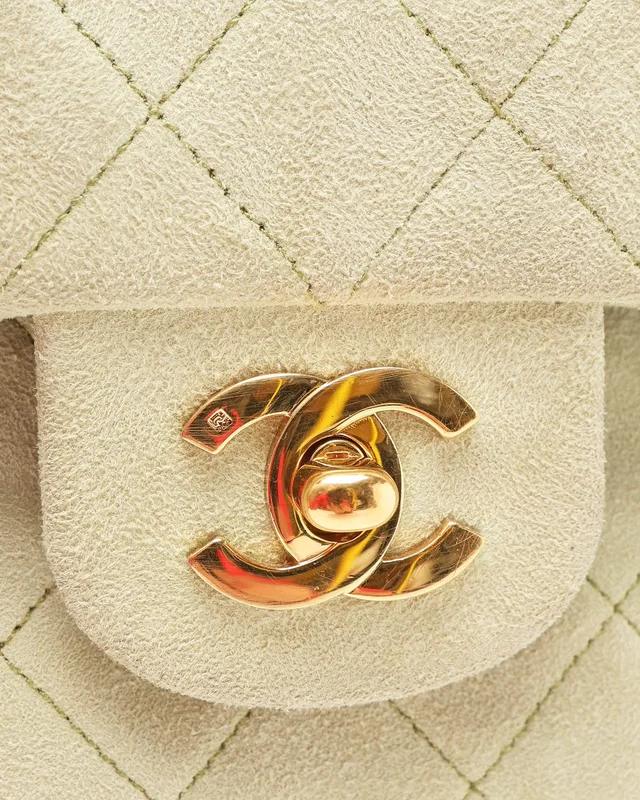 Chanel Classic Medium Double Flap Suede Bag in Suede from A Retro Tale, photo 7 of 11