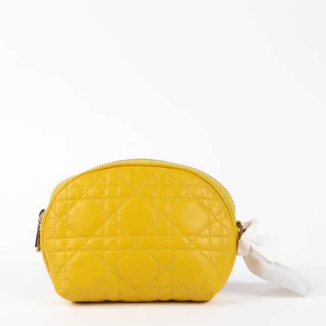Dior Yellow Cannage Pouch in Yellow from Labellov, photo 3 of 5