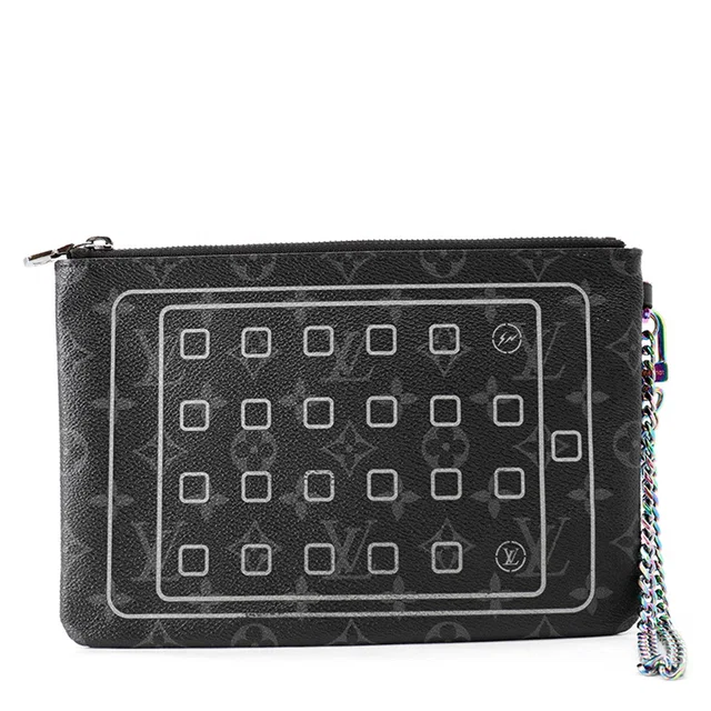 Louis Vuitton iPad・Pouch NoirM64449 Monogram Eclipse Fragment Hiroshi Fujiwara from GALLERY RARE