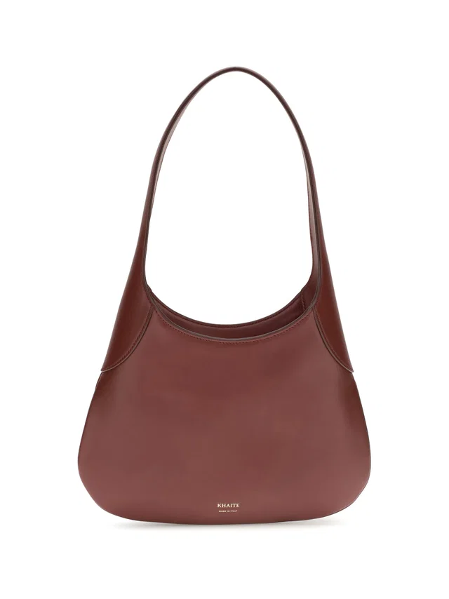 Khaite Joan Shoulder Bag — Red Calf Leather Bos Taurus in Red Calfskin from HEWI