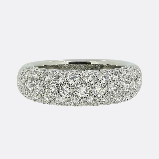 Cartier Pavé Diamond Set Ring from The Vintage Jeweller