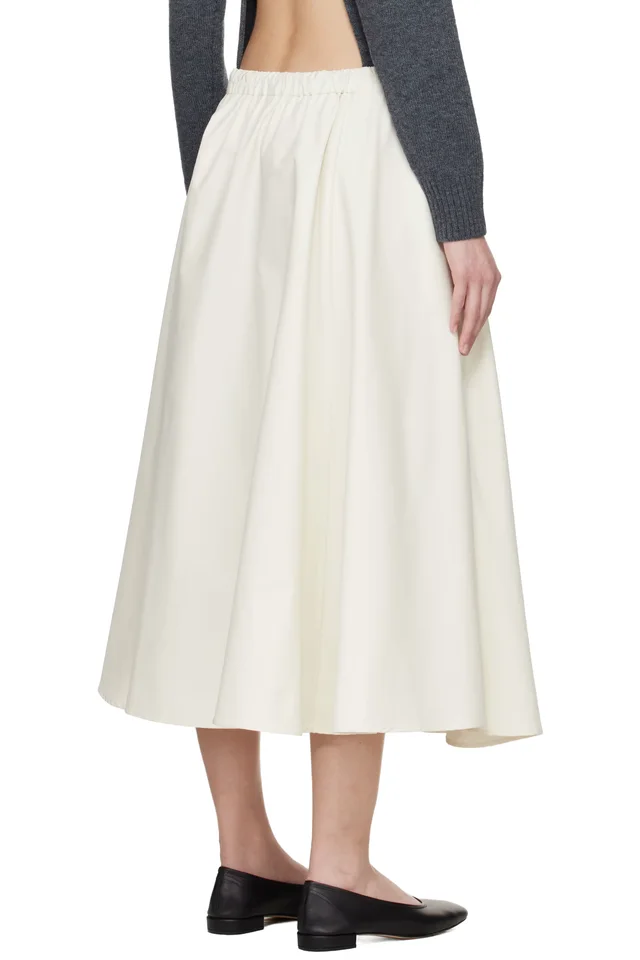 Cordera White Technical Midi Skirt, photo 3 of 4 from SSENSE