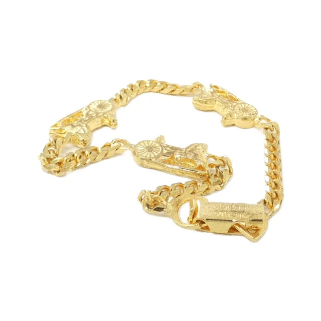 [vintage] CELINE bracelet in GOLD 長さ: 18cm モチーフ 横x縦: 1.7cmx1cm from KOMEHYO, photo 2 of 2