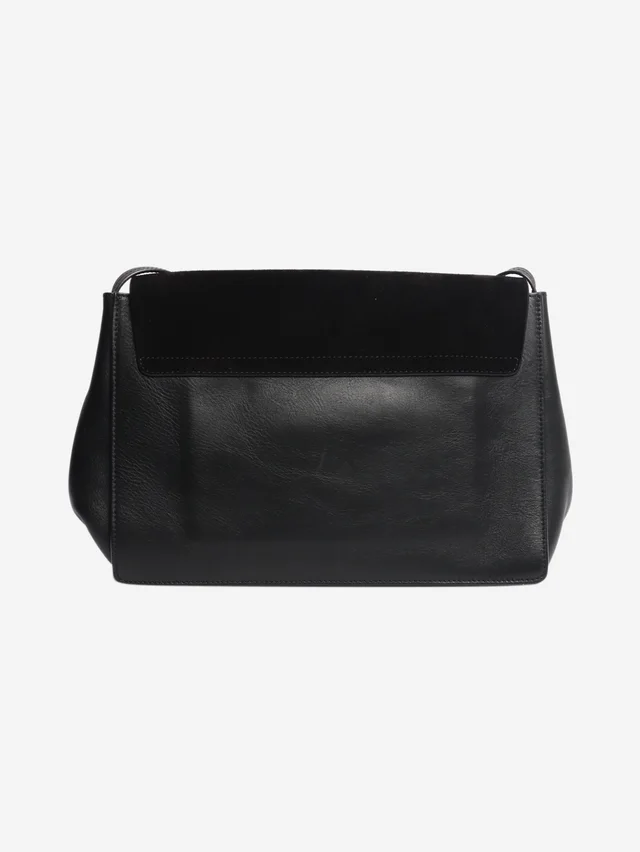 Chloé Black Faye suede-leather bag in Black Suede from Sign of the Times