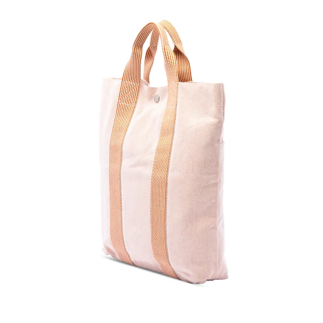 Beige Hermès Toile Fourre Tout Cabas Tote Bag in Beige Canvas from Designer Revival, photo 2 of 2