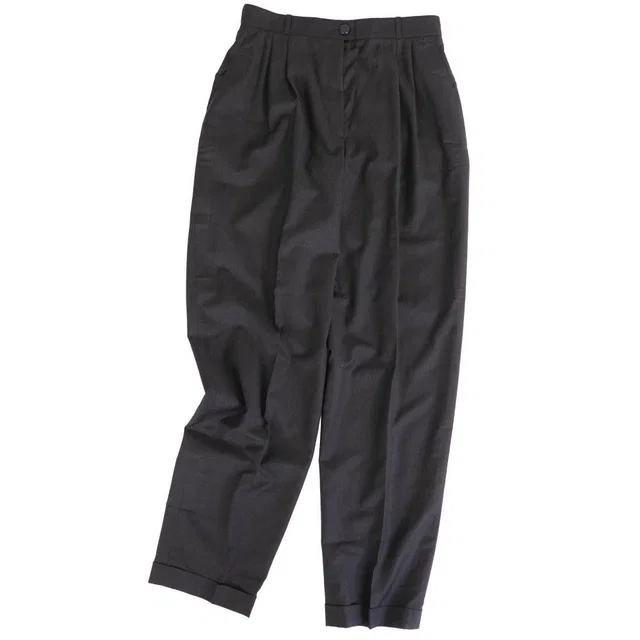 Chanel 98A Vintage Long Pants Wide in Wool from The Reluxe