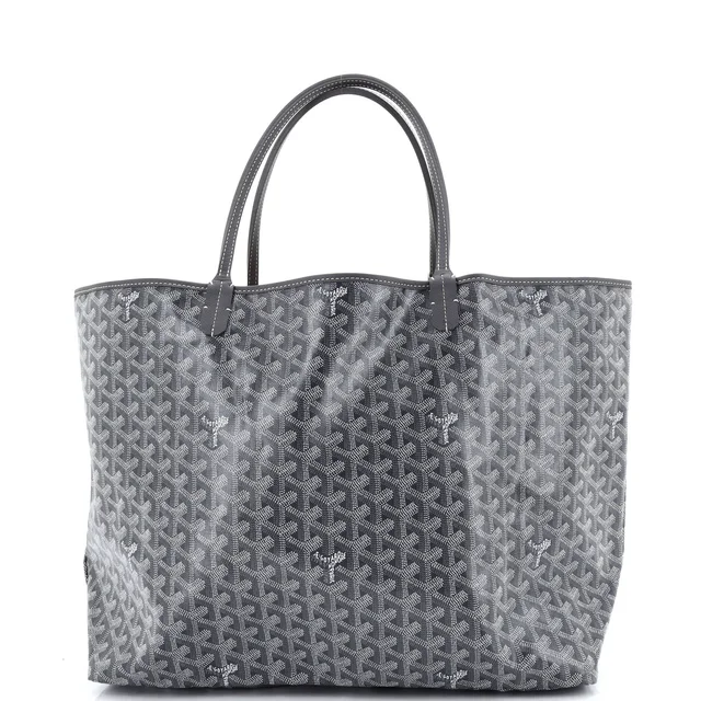 Goyard Saint Louis Reversible Tote Coated Canvas and Printed Canvas GM in gray Coated canvas from Rebag