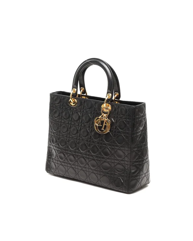Large Lady Dior Bag in Leather from A Retro Tale, photo 2 of 10