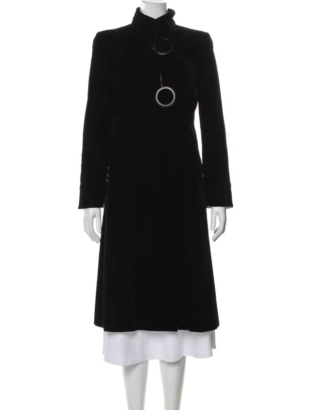 Giorgio Armani Vintage 2000's Coat in black Velvet from The RealReal