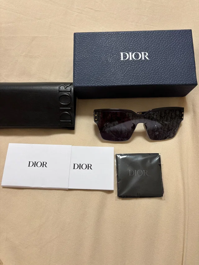Dior Blue Mask Sunglasses in Blue from HEWI