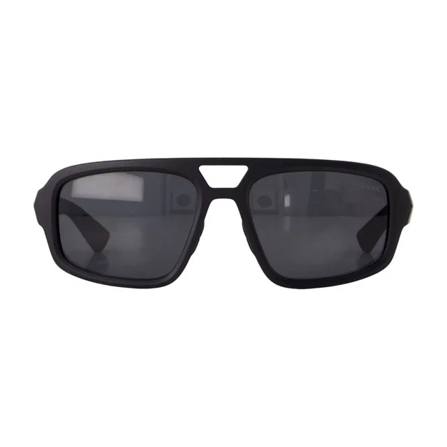 Prada 0psb11su-1bo08z57 Acetate Sunglasses — Black in Black from HEWI
