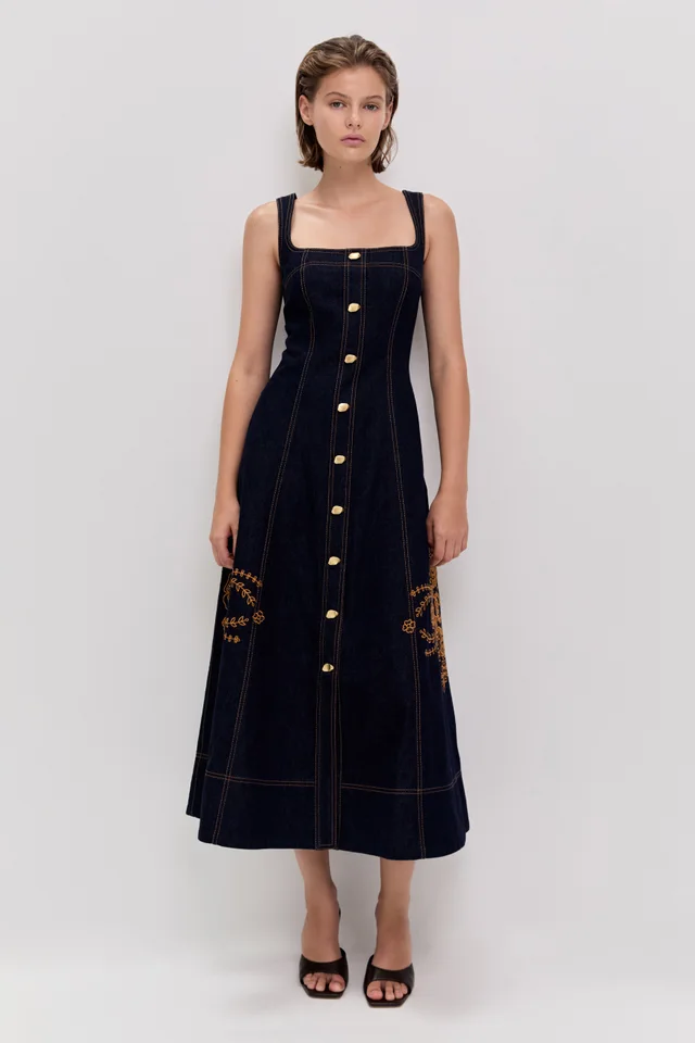 AJE Elora Denim Midi Dress from Aje, photo 1 of 1