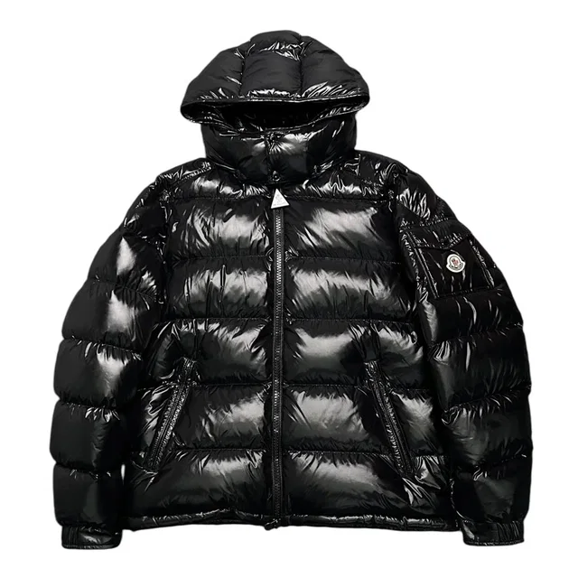 Moncler Maya Short Down Jacket Black in black Nylon from Grailed