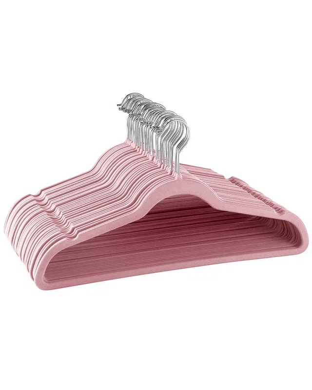 Elama Home 30pc Velvet Slim Profile Felt Hangers with Swivel Hooks, image 1 of 1 from Rue La La