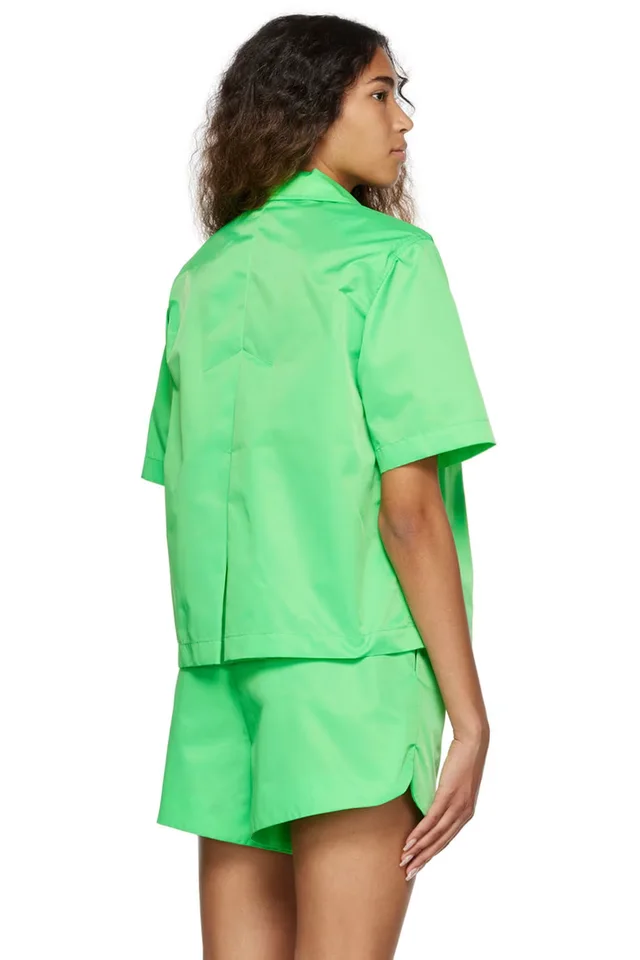 REMAIN Birger Christensen Green Storm Shirt, photo 3 of 3 from SSENSE