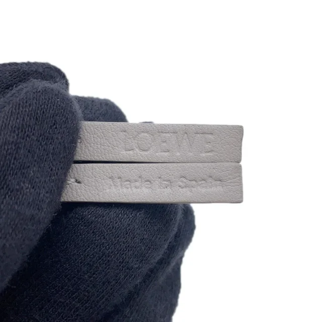 Loewe Anagram Bag Charm White/Light Blue/Gray Leather in White Leather from GALLERY RARE, photo 11 of 11