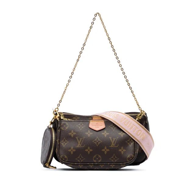 Brown Louis Vuitton Monogram Multi Pochette Accessoires Satchel in Brown Coated canvas from Designer Revival