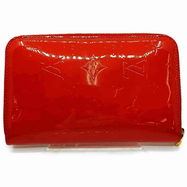 Louis Vuitton Monogram Vernis Red Zippy Organizer Wallet Zip Around GM in Red from Bagriculture