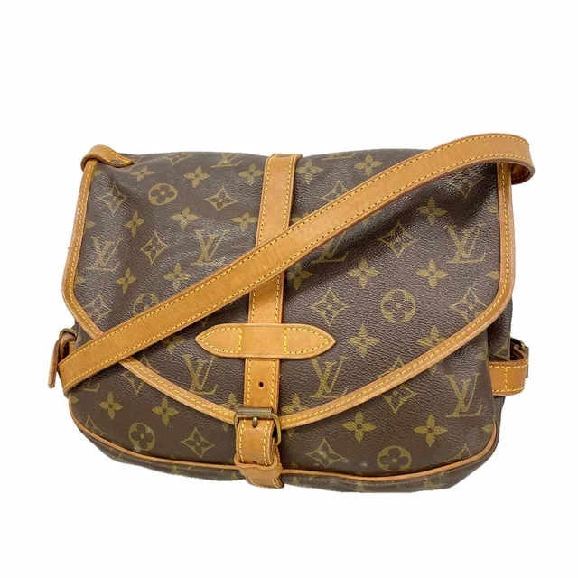 Louis Vuitton Shoulder Bag Monogram Saumur 30 Brown in Brown from The Reluxe