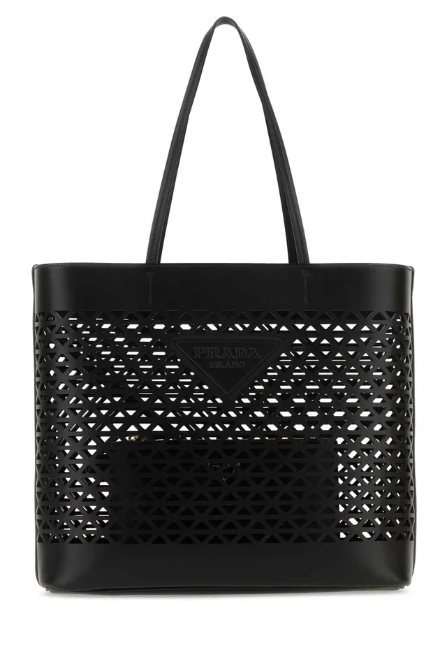 Prada Tote Bag — Black Exterior: Leather in Black Leather from HEWI