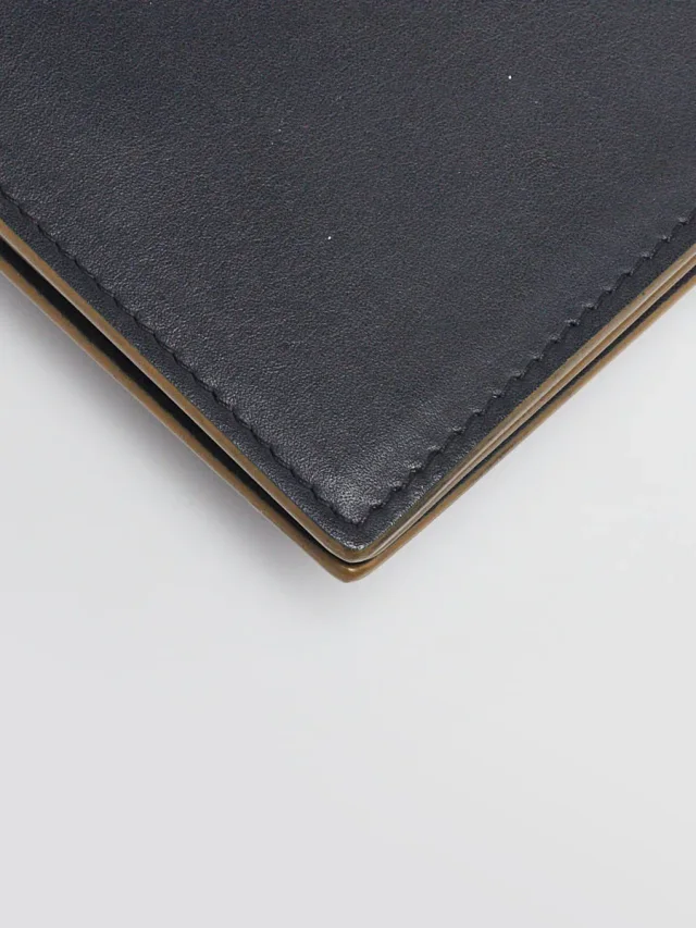 Celine Dark Blue Leather Envelope Pocket Wallet in Blue Leather from Yoogis, photo 2 of 8