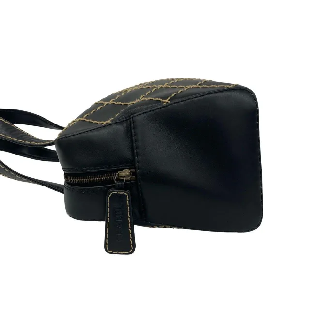 Chanel Wild Stitch Lambskin Handbag in Black Lambskin from LuxUness, photo 5 of 10